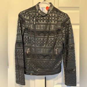 **LAST DAY THIS ITEM WILL BE FOR SALE** Willow & Clay Faux Leather Moto Jacket